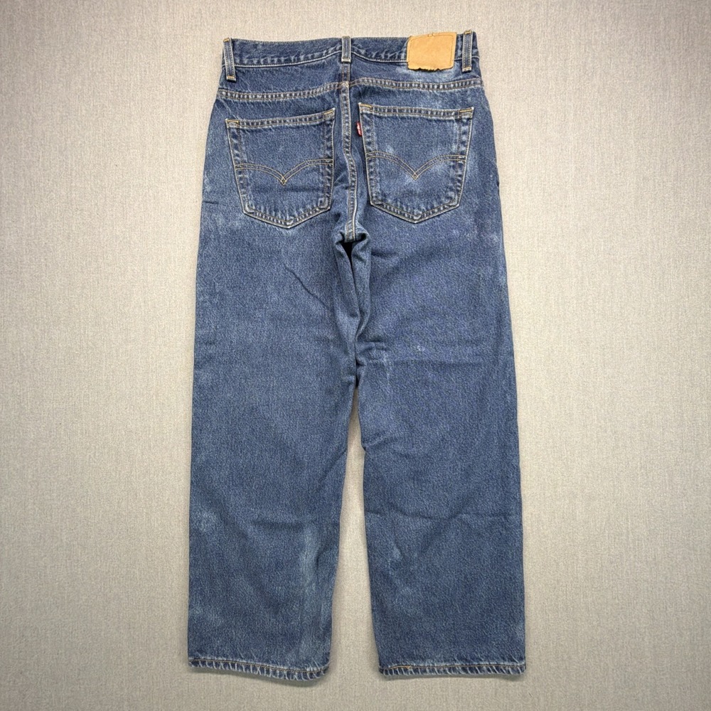 Vintage Levis 569 Jeans Mens 30x27 Blue Denim Student Loose Fit Baggy Skater Y2K